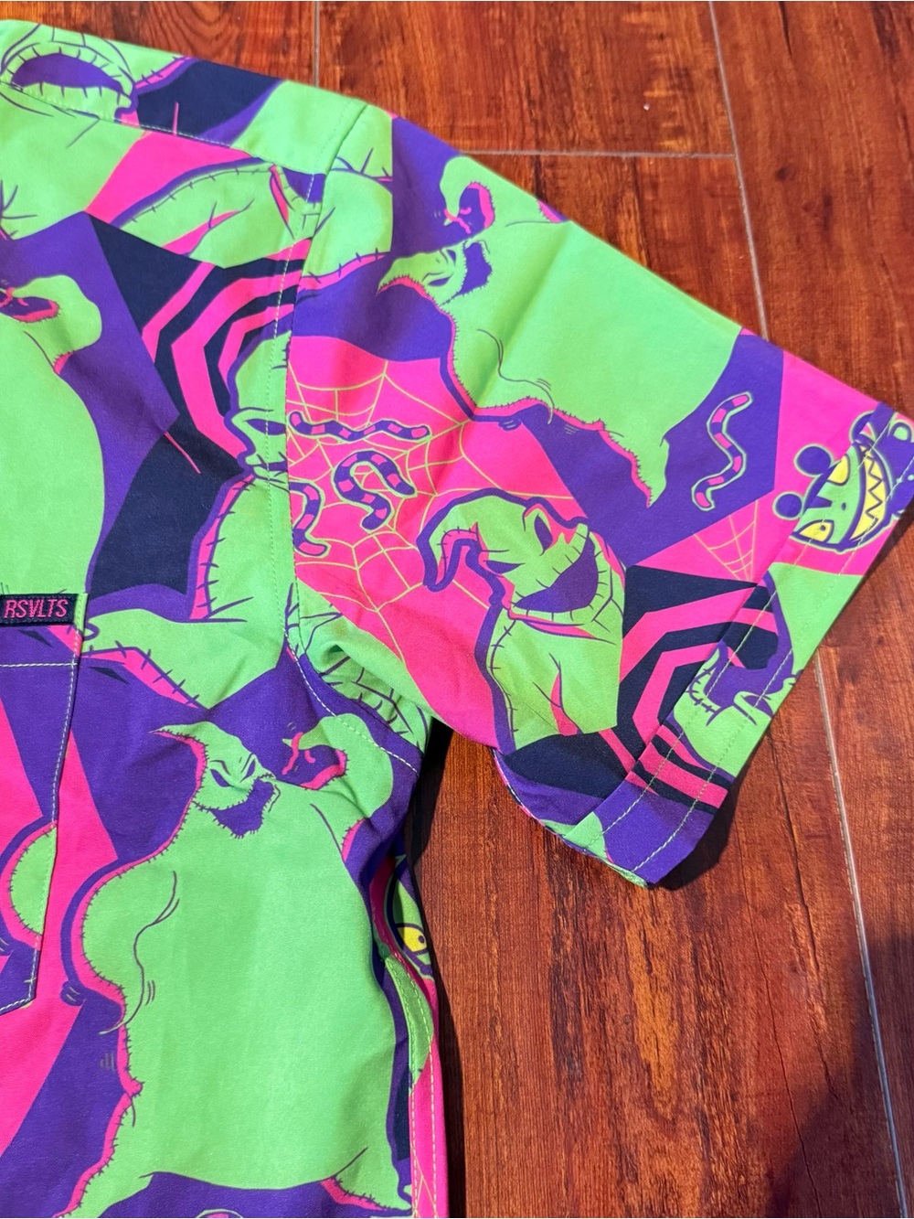 RSVLTS Disney Parks California Adventure Oogie Boogie Bash Sz XL Button Up NWT! - Picture 3 of 11
